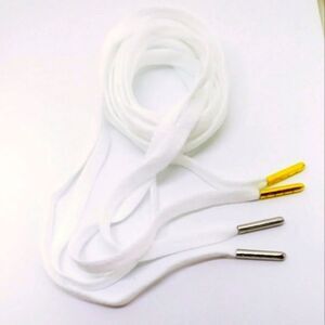 Jordan Replacement Laces Mismatched Metal Tips White 72 in